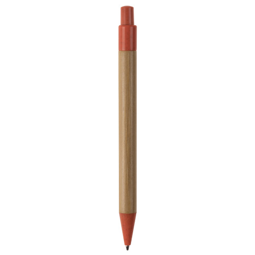 Długopis bambusowo-słomkowy Pomarańczowy LT87284-N0026 (4)