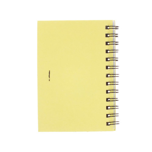 Notatnik ok. A7 z długopisem żółty V2793-08 (2)