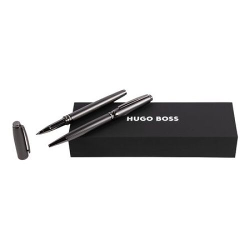 Zestaw upominkowy HUGO BOSS długopis i pióro kulkowe - HSW3784D + HSW3785D Szary HPBR378D 