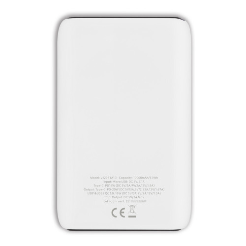 Power bank 10000 mAh | Dashonte Biały V1296-02 (4)