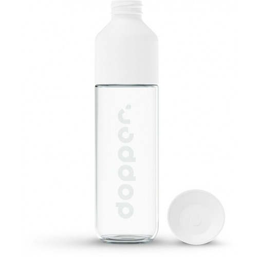 Butelka szklana - Dopper Glass 400ml Biały DO2370 (1)