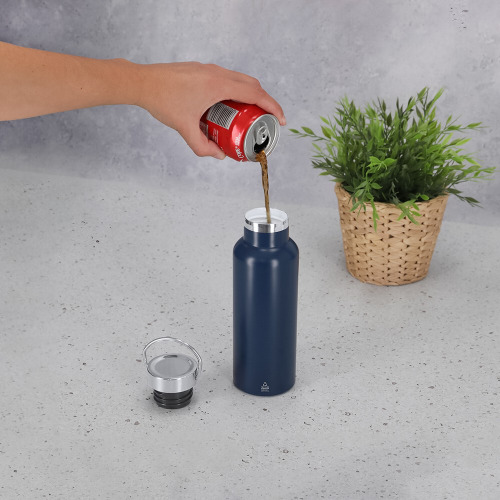 Butelka termiczna 500 ml ze stali nierdzewnej z recyklingu Biały VA678-02 (1)