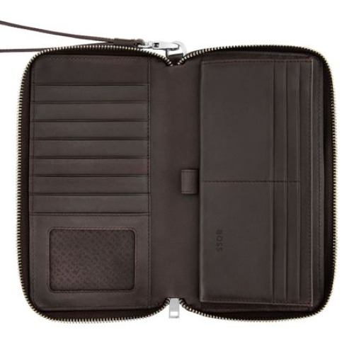 Portfel podróżny Classic Smooth Black Brązowy HLL503Y (4)