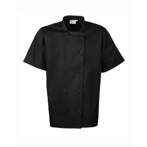 Kurtka Kucharska Unisex Krótki Rękaw Twill