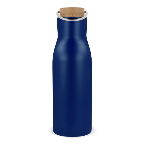 Butelka termiczna z pokrywą bambusową 500ml Ciemnoniebieski LT98900-N0010 (1)