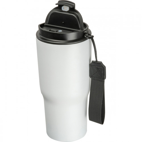 Kubek termiczny 550 ml ze stali z recyklingu DANA Biały 8523906 (1)