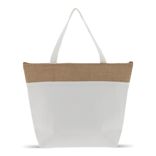 Plażowa torba chłodząca bawełna/juta 43x33x14 cm Ecru LT95267-N0054 (1)