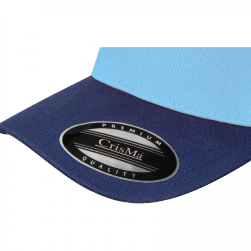 Czapka z daszkiem bawełniana 5 paneli CrisMa 290 g/m2 TREVOR Jasnoniebieski 5391924 (6)