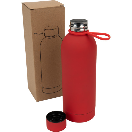 Butelka stalowa soft touch Ostrava Czerwony 496805 (1)