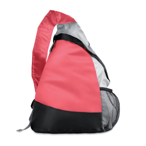 Kolorowy, trójkątny plecak czerwony MO7644-05 
