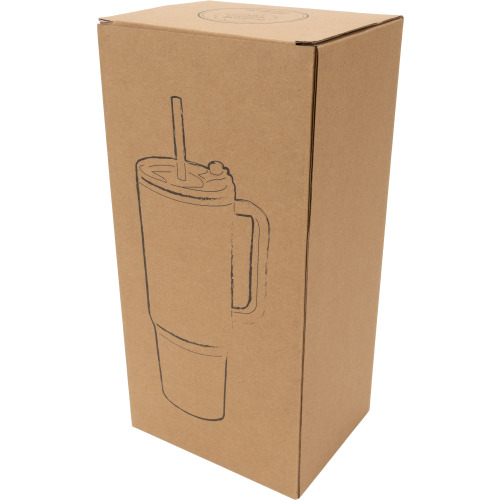 Kubek ze słomką XXL 1200 ml TEODORA Czarny 8468603 (9)