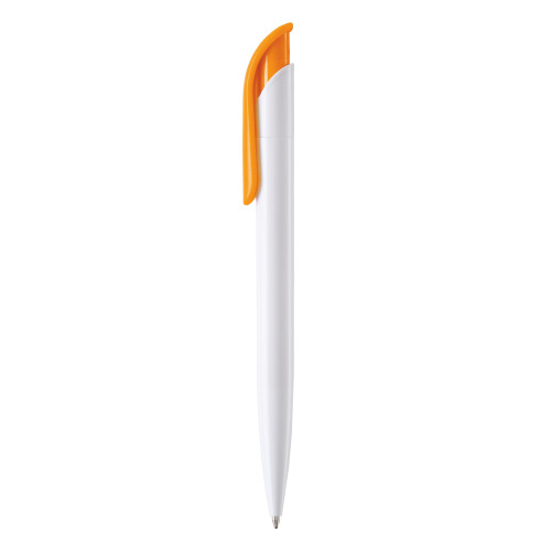 Długopis Atlas z hard-color Biały / pomarańczowy LT80825-N0126 (1)
