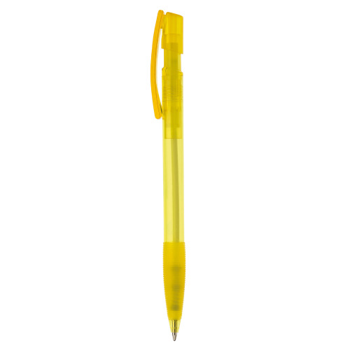 Transparentny długopis Nash Transparentny / żółty LT80802-N0441 (1)