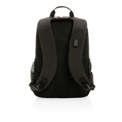 Plecak na laptopa 15,6" Swiss Peak Lima Impact AWARE™, ochrona RFID czarny, biały P763.151 (2)