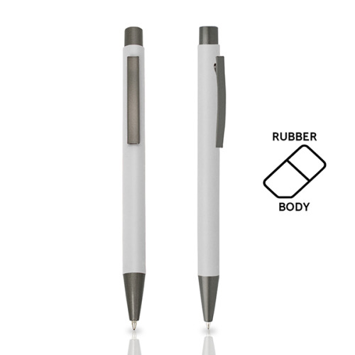 Długopis metalowy aluminiowy soft touch / Rupen Biały IP13148700 