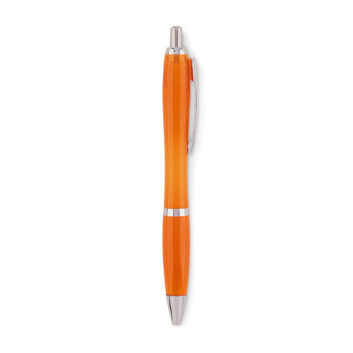 Długopis z RPET przezroczysty pomarańczowy MO6409-29 (3)