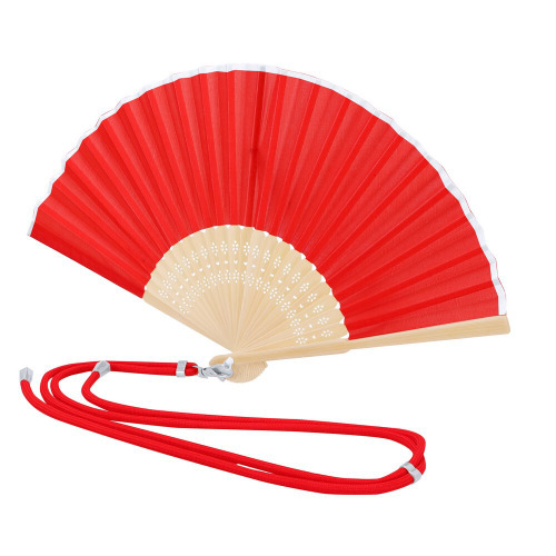 Wachlarz z bambusa Czerwony VA739-05 