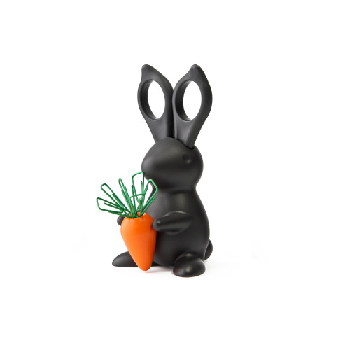 Przybornik biurowy królik Bunny Czarny QL10115-BK 
