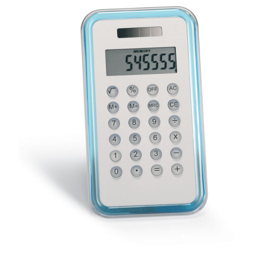 Kalkulator 8 pozycji przezroczysty niebieski KC2656-23 
