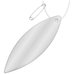 RFX™ reflective odblaskowa zawieszka z PVC, elipsa
