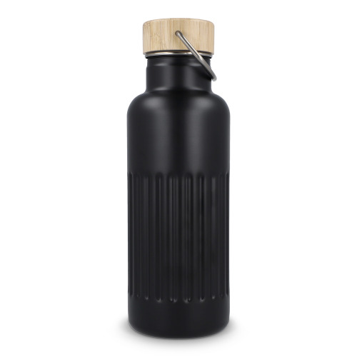 Butelka termiczna ze stali nierdzewnej pochodzącej z recyklingu, 500 ml Czarny LT98699-N0002 (8)