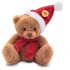 Nathan Brown, pluszowy miś świąteczny brązowo-czerwony HE261-56 (10) thumbnail
