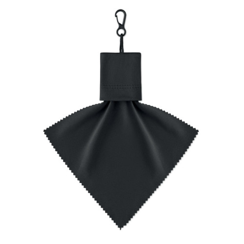 Ściereczka czyszcząca RPET Czarny MO2813-03 (2)