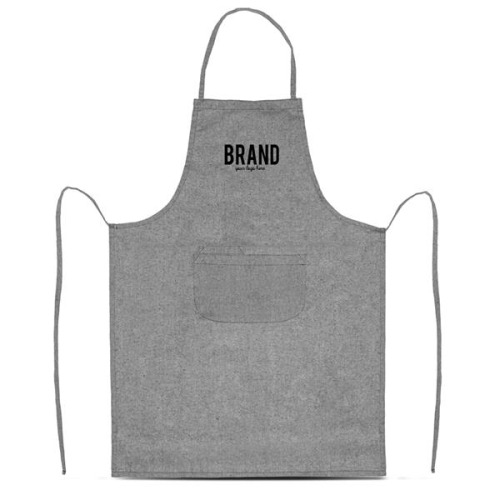 Fartuch z recyklingowej bawełny 140g / RecyApron Natural IP26029780 (4)