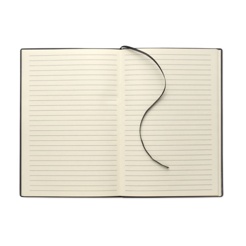 Notatnik A5 z miękkiego PU Czarny MO2645-03 (2)