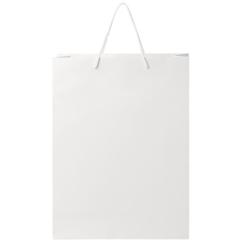 Ręcznie robiona torba z papieru integra z plastikowymi uchwytami – 31 x 12 x 41 cm Biały 1ZB01101 (2)