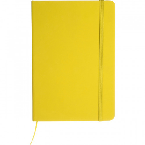 Notatnik A5 w linie z materiałów z recyklingu DOMINIK żółty 2526108 (4)