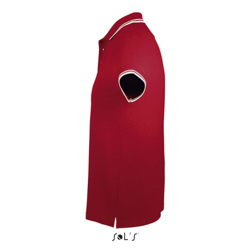PASADENA męskie polo 200g Rojo/Blanco S00577-RE-XXL (2)