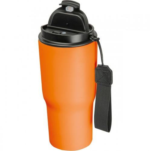 Kubek termiczny 550 ml ze stali z recyklingu DANA Pomarańczowy 8523910 (1)
