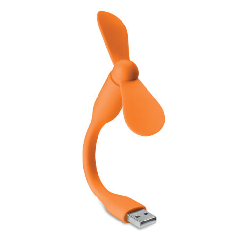 Przenośny wentylator USB pomarańczowy MO9063-10 