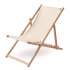 Drewniane krzesło plażowe beżowy MO6503-13  thumbnail