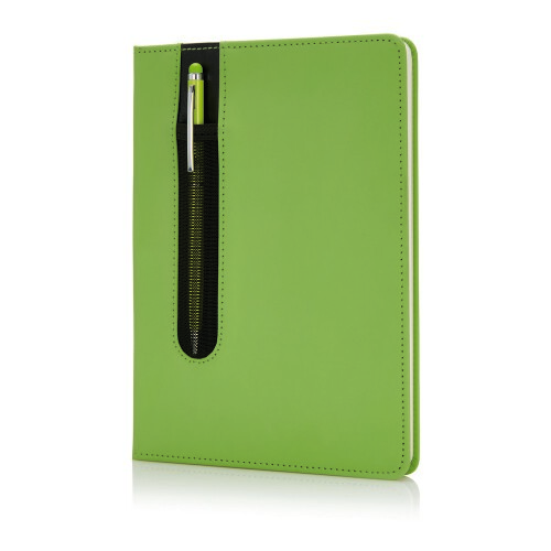 Zestaw upominkowy, notatnik A5 (kartki w linie), długopis zielony V2717-06 
