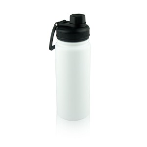 Butelka termiczna 600 ml Air Gifts, składany uchwyt biały
