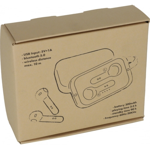 Słuchawki douszne Bluetooth BARCELONA Beżowy 257913 (3)