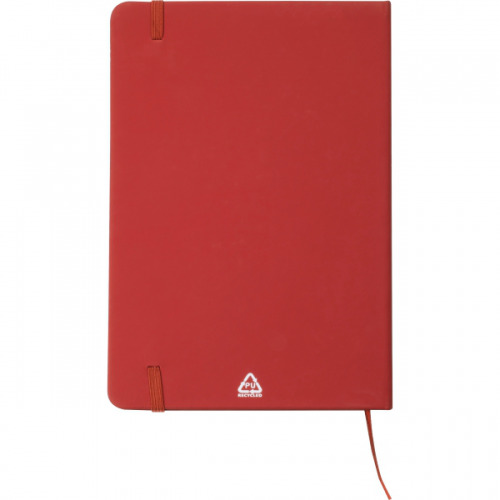 Notatnik A5 w linie z materiałów z recyklingu DOMINIK Czerwony 2526105 (5)