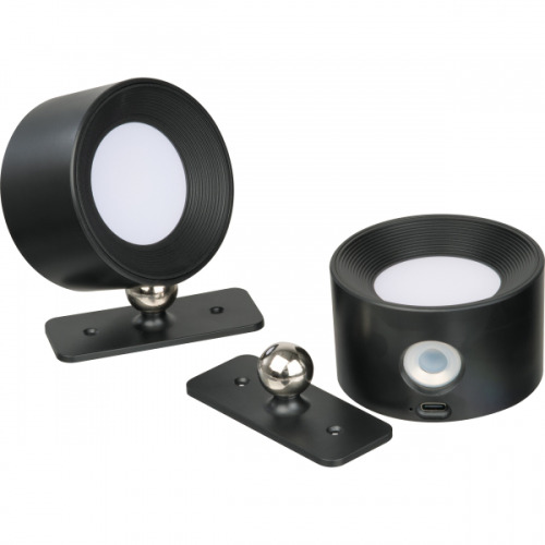 Lampy ścienne 2 szt. CrisMa HEDWIG Czarny 9488003 (2)