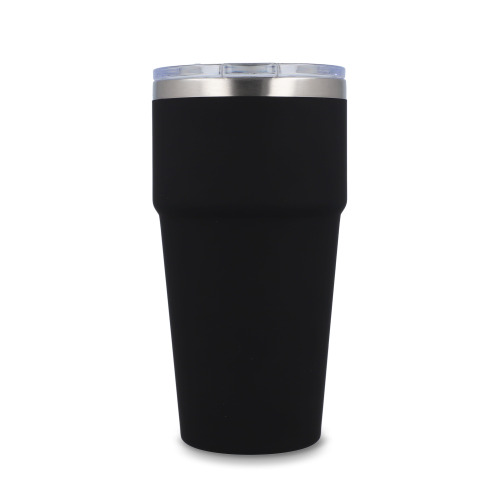 T-ceramiczny kubek do samochodu o miękkim dotyku 500ml Czarny LT98729-N0002 (4)