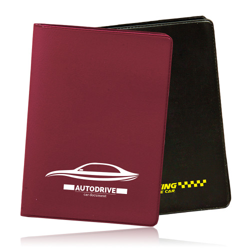 Etui na dokumenty z PCV, 2 przegródki / Holdex Czarny IP42016611 (1)