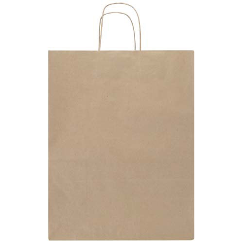 Kraft torba papierowa 80–90 g/m2 ze skręcanymi uchwytami — 25 x 15 x 32 cm Kraftowy brąz 1PQ01306 (1)