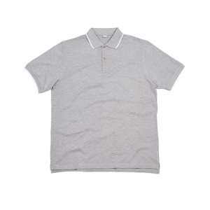 Koszulka Polo Przedluzony Tyl Pika Bawełniana - Navy & White
