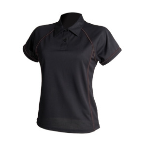 Koszulka Polo Damska Slim Oddychająca - Navy & Sky