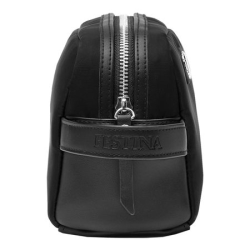 Kosmetyczka Button Navy & Brown Czarny FTC426A (5)