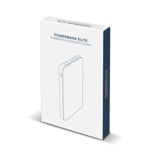 Elite Gumowany Powerbank 8000mAh Czarny LT95087-N0002 (1)