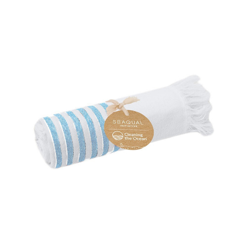 Ręcznik z bawełny z recyklingu Błękitny VA754-23 