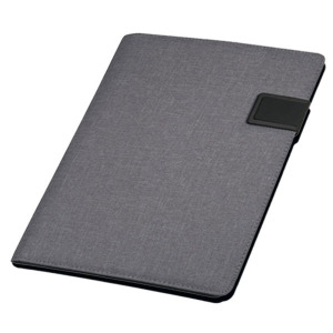 Folder A4 w linie SALERMO Szary