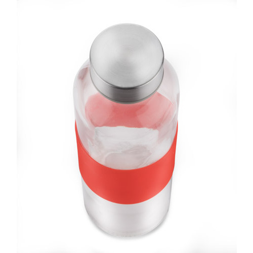 Butelka szklana GLASSI 510 ml Czerwony 16207-04 (3)